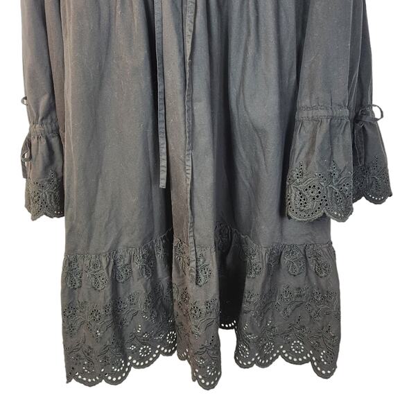 McQ Dress Size Small McQ By Alexander McQueen Black Ruffled Dress IT 38 / US S - Picture 6 of 14